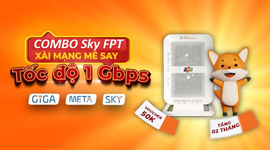 Internet & Truyền Hình Combo Sky FPT