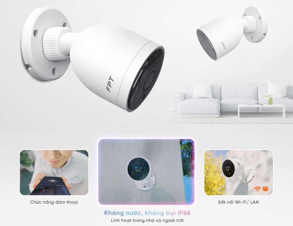 Camera IQ3 Đàm thoại 2 chiều Tích hợp lưu trữ cloud