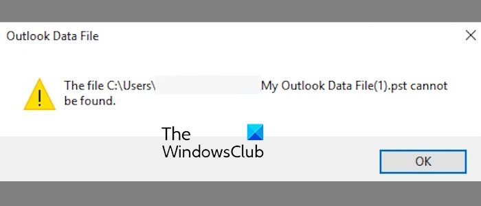 Office 365 không tìm thấy Outlook PST