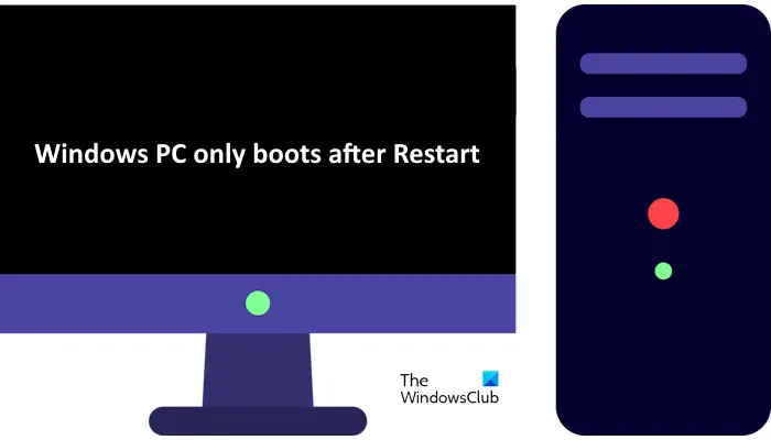 PC Windows chỉ khởi động sau khi khởi động lại [Fix]