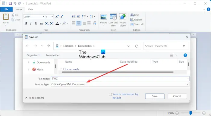 Làm cách nào để chuyển đổi ODT sang Word trong Windows 11/10?