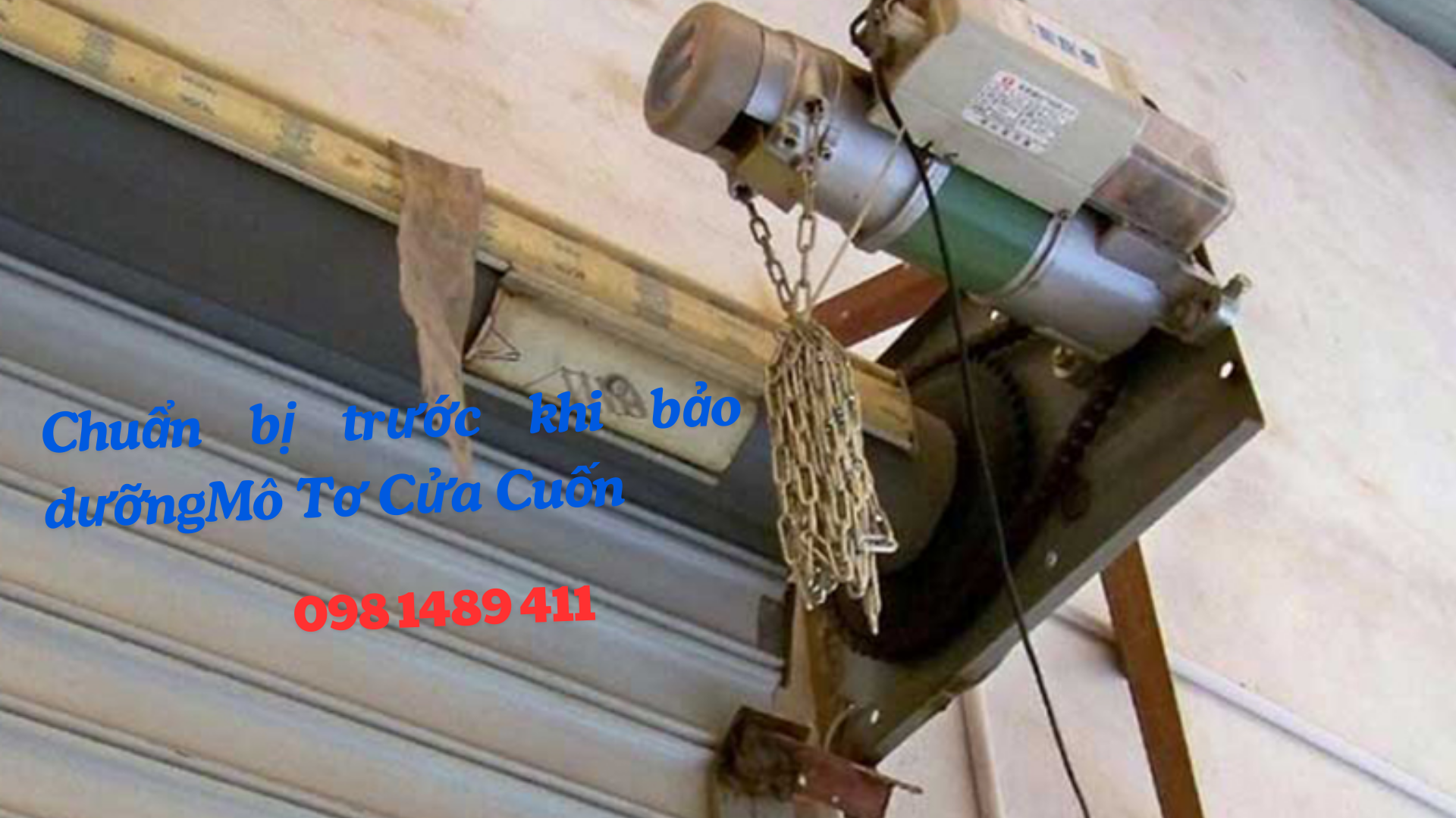 Chuẩn Bị Mô Tơ Cửa Cuốn